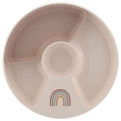 Talerzyk dziecięcy dzielony Mio Sunshine & Rainbow Mepal