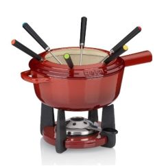 Zestaw do fondue (czerwony) Calido Kela