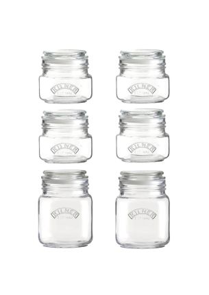 Zestaw 6 słoików (0,5 i 1 l) Preserve Jars Kilner