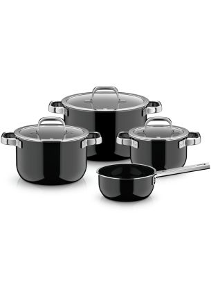 Zestaw 4 naczyń Black Fusiontec Mineral Pro WMF