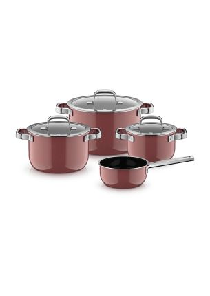 Zestaw 4 naczyń Rose Quartz Fusiontec Mineral Pro WMF