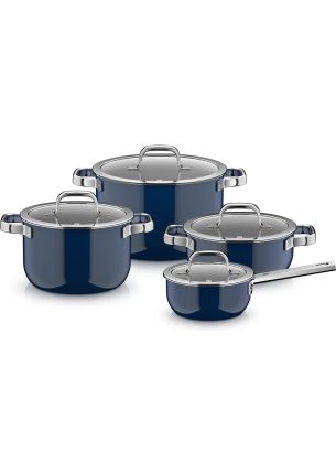 Zestaw 4 naczyń (granatowych) Fusiontec Mineral Pro WMF