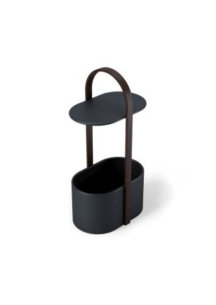 Stolik pomocniczy z organizerem (czarny) Bellwood Umbra