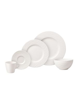 Zestaw dla 4 osób Manufacture Rock Blanc Villeroy & Boch