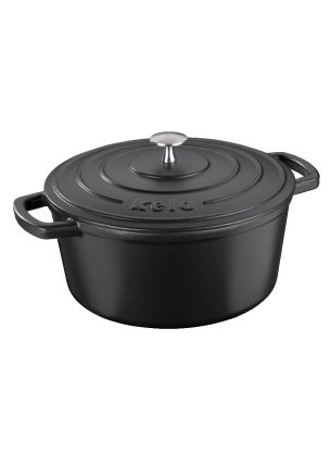 Naczynie żeliwne 4,6 l (czarne) Calido Kela