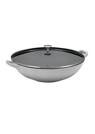 Wok 4 l + pokrywka (szary) Calido Kela