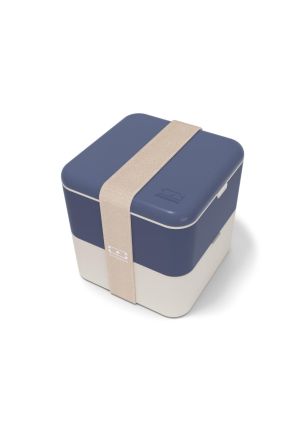 Lunchbox Blue Natural Bento Square Monbento