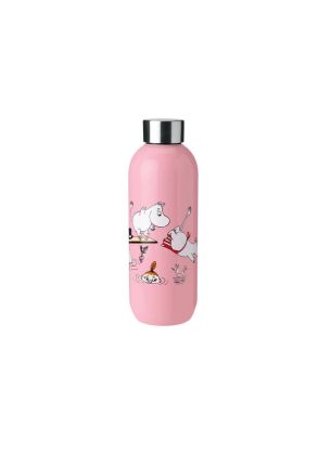 Butelka 750 ml (różowa) Keep Cool Moomin Stelton