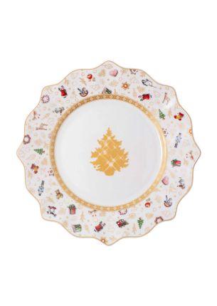 Talerz śniadaniowy (biało-złoty) Anniversary Ed. 2020 Toy's Delight Villeroy & Boch