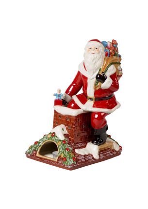 Figurka-pozytywka-świecznik Św. Mikołaj na dachu Christmas Toy's Memory Villeroy & Boch