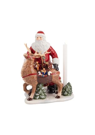 Figura-świecznik św. Mikołaj z jeleniem Christmas Toys Memory Villeroy & Boch