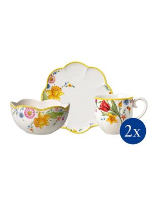 Zestaw śniadaniowy dla 2 osób (6 el.) Spring Awakening Villeroy & Boch