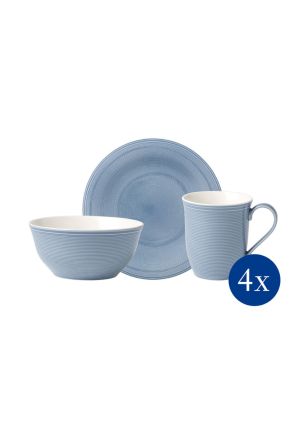 Zestaw śniadaniowy (12 el.) Color Loop Horizon Villeroy & Boch