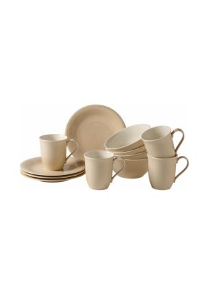 Zestaw śniadaniowy (12 el.) Color Loop Sand Villeroy & Boch