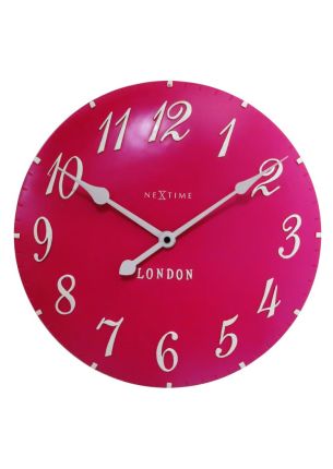 Zegar ścienny (różowy) London Arabic Nextime