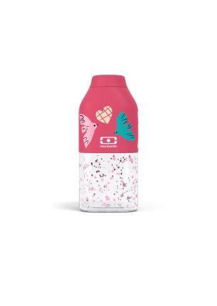 Butelka na wodę Positive S Pink Birds Monbento