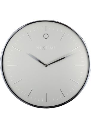Zegar ścienny (szaro-srebrny) Glamour Nextime