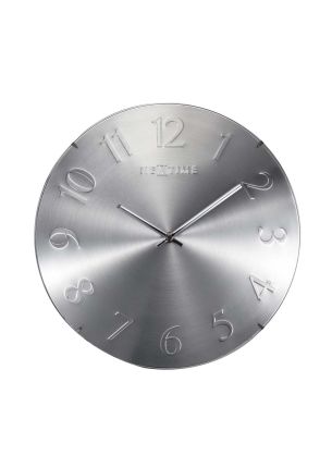 Zegar ścienny (srebrny) Elegant Dome Nextime