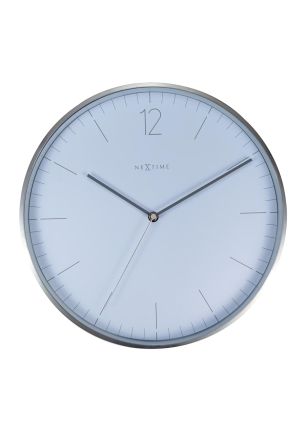 Zegar ścienny (biały) Essential Silver Nextime