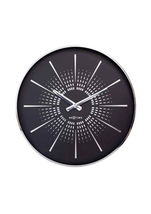 Zegar (czarno-srebrny) Excentric Nextime