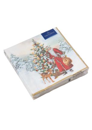 Zestaw 20 serwetek Mikołaj z choinką L Winter Specials Villeroy & Boch
