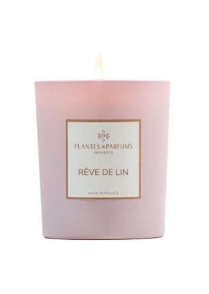 Świeca zapachowa roślinna 180 g Linen Dream Plantes & Parfums