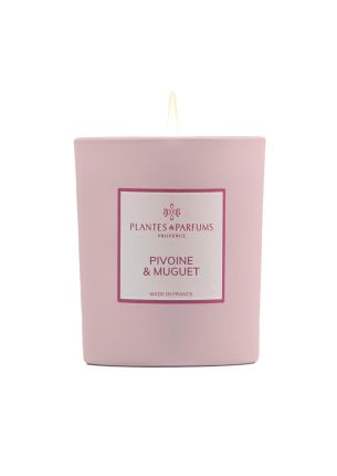 Świeca zapachowa roślinna 180 g Peony & Lily Plantes & Parfums