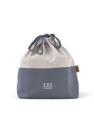 Torba na lunch L Blue Natural Pochette Monbento