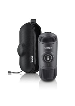 Przenośny ekspres do kawy (czarny) Nanopresso + etui Wacaco