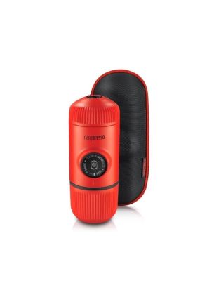 Przenośny ekspres do kawy + etui (lava red) Nanopresso Wacaco