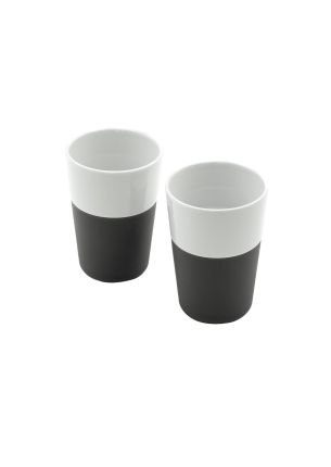 Zestaw 2 kubków do caffe latte 360 ml (biało-czarnych) Eva Solo