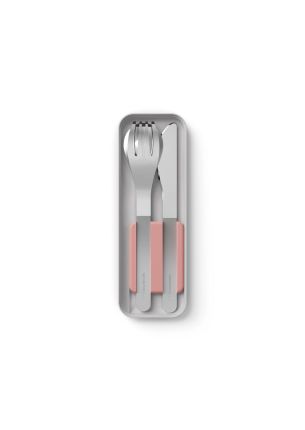 Zestaw sztućców podróżnych (Flamingo) Slim Box Monbento