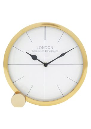 Zegar stołowy Circle 21 cm złoty KARE Design