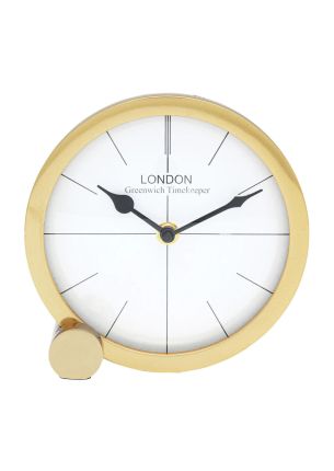 Zegar stołowy Circle 17 cm złoty KARE Design