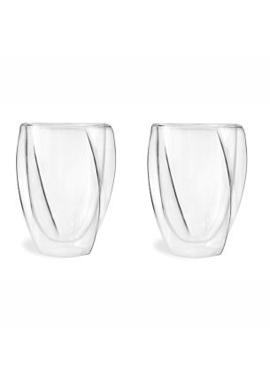 Komplet szklanek (2 szt.) z podwójnymi ściankami (300 ml) Cristallo Vialli Design