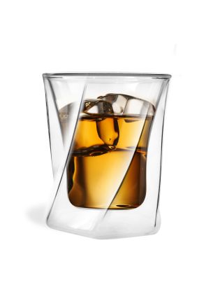 Szklanka do whiskey z podwójnymi ściankami (300 ml) Cristallo Vialli Design