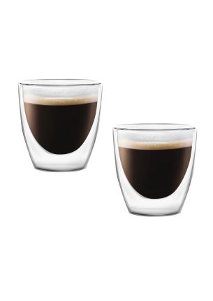 Zestaw 2 szklanek z podwójnymi ściankami espresso (80 ml) Amo Vialli Design