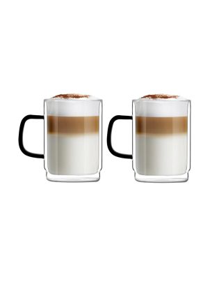 Zestaw 2 filiżanek z podwójnymi ściankami (350 ml) Carbon Vialli Design