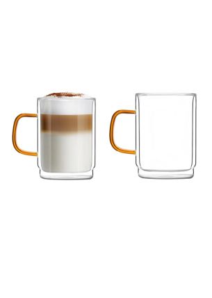 Zestaw 2 filiżanek z podwójnymi ściankami (350 ml) Amber Vialli Design