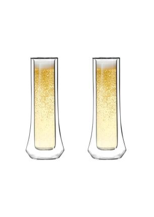 Zestaw 2 kieliszków do szampana z podwójną ścianką (140 ml) Soho Vialli Design