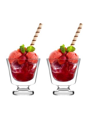 Zestaw 2 pucharków do deserów z podwójną ścianką (250 ml) Soho Vialli Design