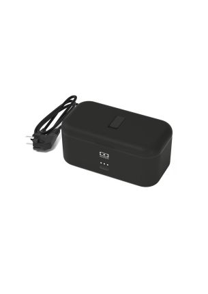 Lunchbox z funkcją podgrzewania Black Warmer Monbento