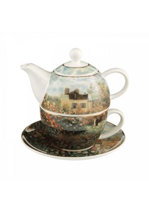 Zestaw Tea for One: filiżanka + imbryk Dom artysty Claude Monet Artis Orbis Goebel