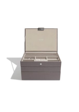 Pudełko na biżuterię potrójne (mink) Classic Stackers