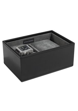 Pudełko na 2 zegarki (czarne) Mini Stackers