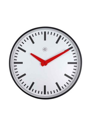 Zegar ścienny (czarno-biały) Newcastle Nextime