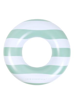 Koło do pływania (90 cm) Green White Stripes The Swim Essentials