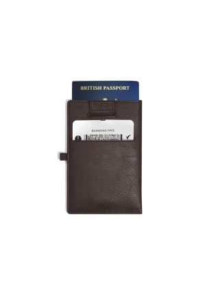 Pokrowiec na paszport (brązowy) Stackers