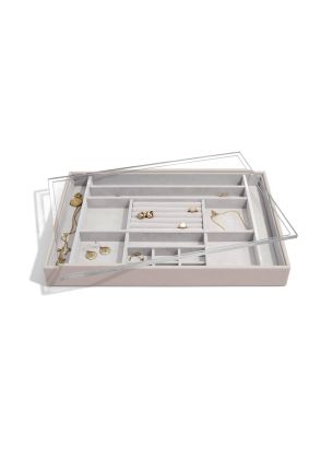 Organizer na biżuterię + pokrywka (taupe) Supersize Stackers