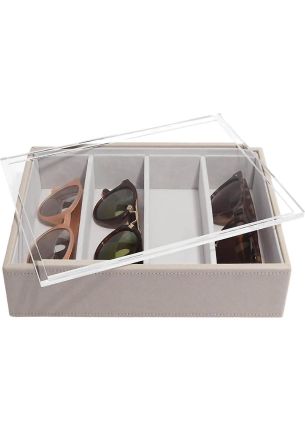 Organizer na akcesoria + pokrywka (taupe) Classic Stackers
